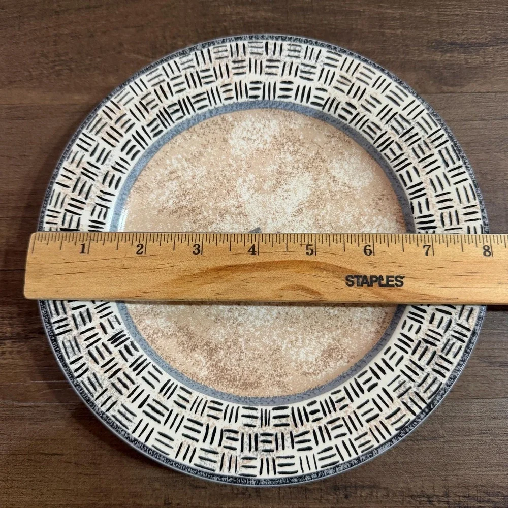 VTG Sakura Terrain Salad Plates Set of 6, Sue Zipkin Oneida 8.25